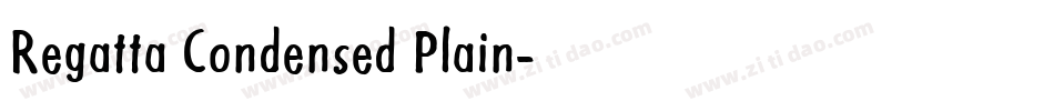 Regatta Condensed Plain字体转换